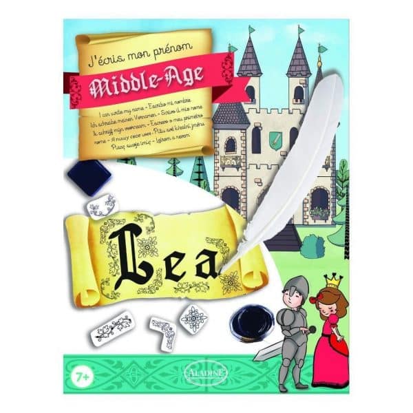 Coffret créatif - J'écris mon prénom - Moyen-Age