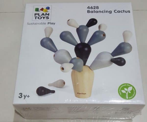 Balancing cactus  zwart/wit