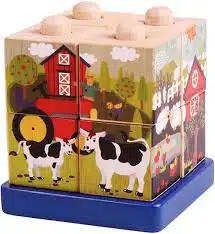 Cubes des animaux de la ferme