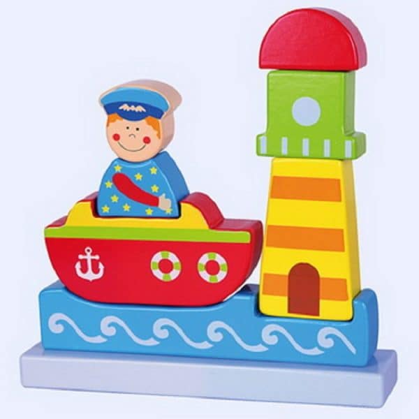 Figurine empilable bateau