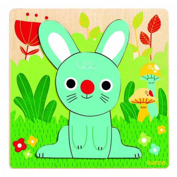 Puzzle lapin blue