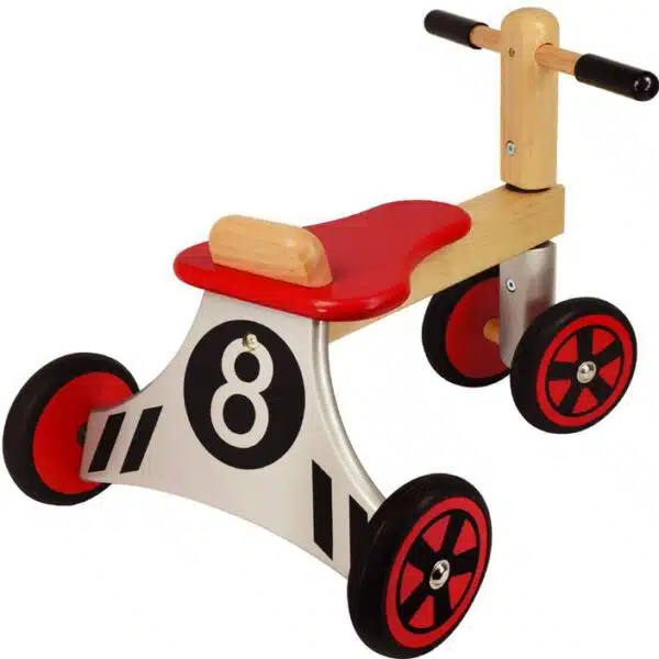 Loopfiets racer rood-zilver i'm - Afbeelding 2