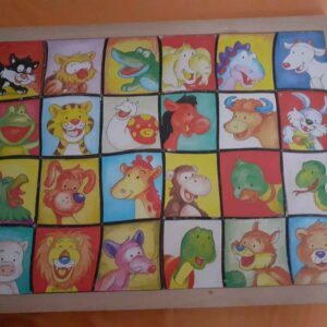 Puzzel dieren silhouet