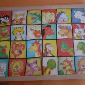 Puzzel dieren silhouet