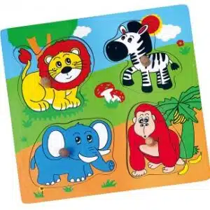 Puzzel knoppen jungle