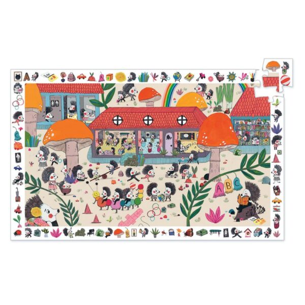 Puzzel djeco observatie egeltjesschool - Afbeelding 2