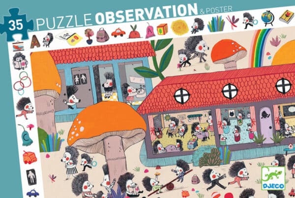 Puzzel djeco observatie egeltjesschool