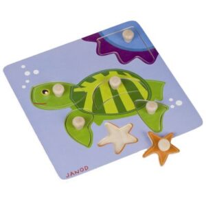 Puzzel knoppen  schildpad