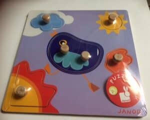 Puzzel knoppen  vogel