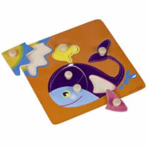 Puzzel knoppen  walvis