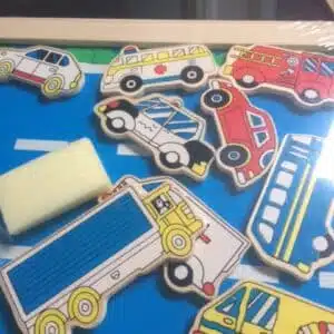 Magneetbord- krijtbord-verkeer
