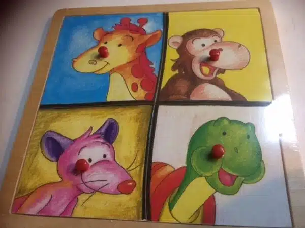 Puzzel één geheel, 4st