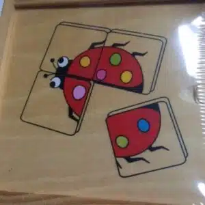 Puzzel 4 st in kist