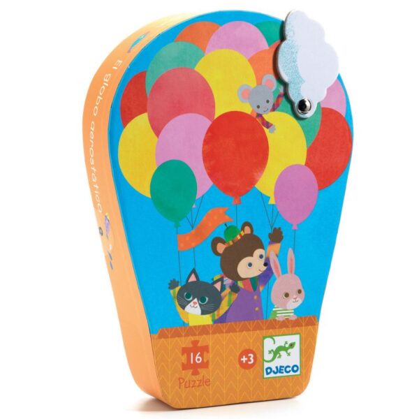 Puzzel silhouet luchtballon