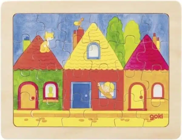Puzzel in kader 24 st huizen