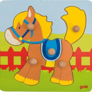 Puzzel noppen paard