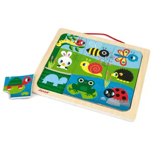 Puzzle magnétique jardin
