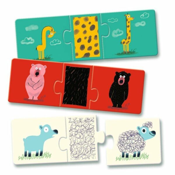 Puzzle trio helemaal naakt