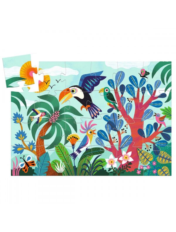 Puzzel silhouet toekan