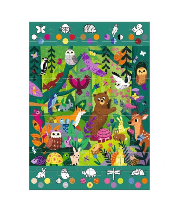 Puzzel observatie het bos - Afbeelding 2