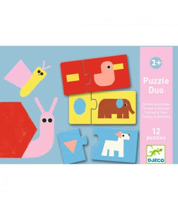 Puzzel duo formes/animaux