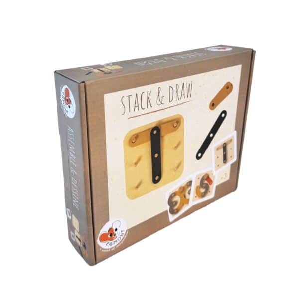 Jeu en bois, à assembler et à dessiner. – Image 2