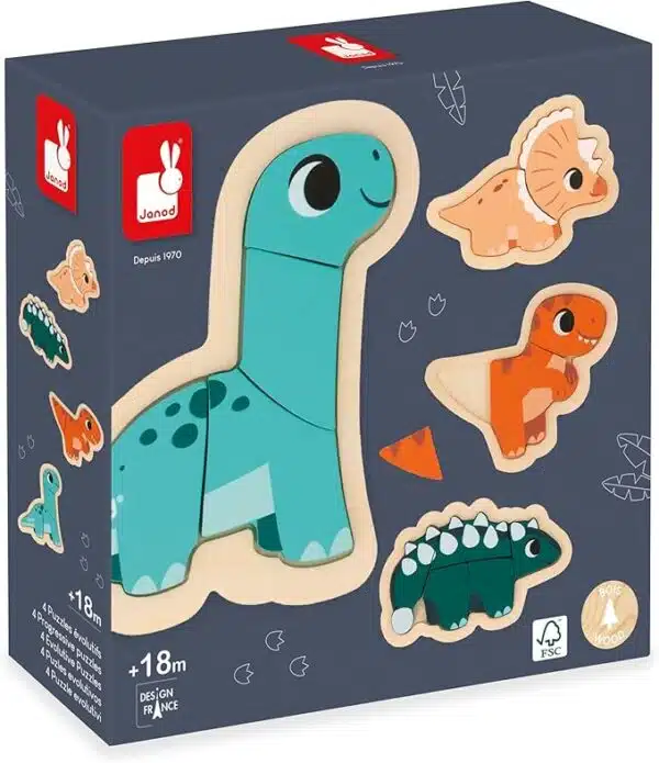 Puzzel evolutief dino - Afbeelding 2