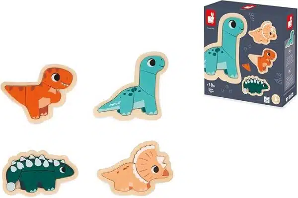 Puzzel evolutief dino