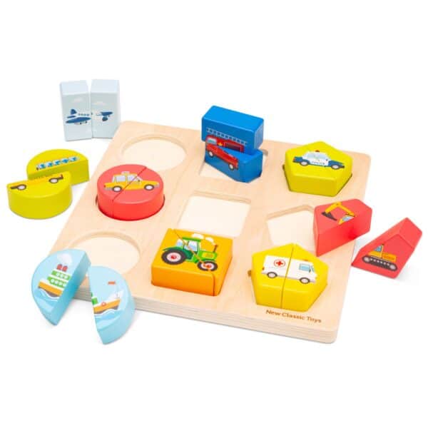 Helftenpuzzel voertuigen - Afbeelding 2