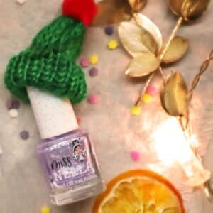 Miss Nella nailpolish MN 47 Sparkly zebra