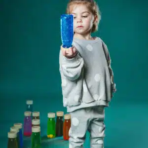 Sensorische fles blauw