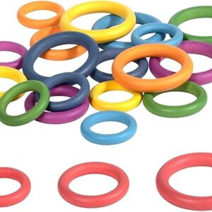 Houten regenboog ringen