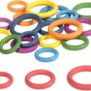 Houten regenboog ringen