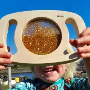 Gemakkelijk vast te houden glitterpaneel-goud