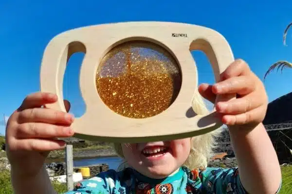 Gemakkelijk vast te houden glitterpaneel-goud