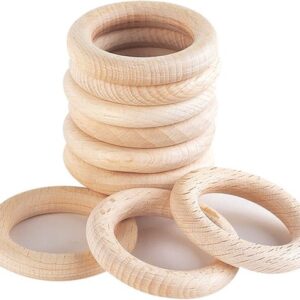 Kleine blankhouten ring 48 mm