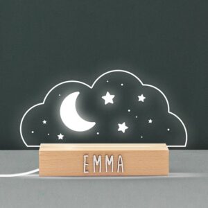 Personaliseerbare lamp plexi wolk
