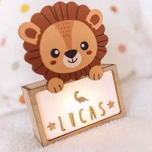 Personaliseerbare lamp leeuw