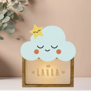 Personaliseerbare lamp wolk